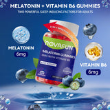 Novafun Melatonina Gomitas Textura Suave: experiencia masticable cómoda antes de dormir.