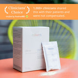 NOVOS Core Longevity Mix, etiqueta clara con información útil para el usuario.