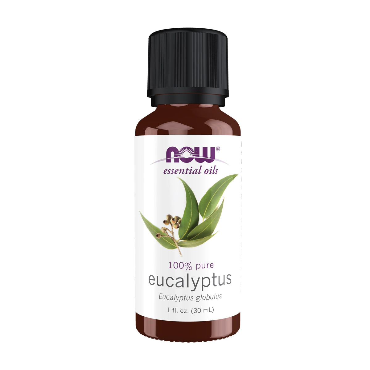 NOW Foods Aceite de Eucalipto, frasco 1 onza, aroma vigorizante para difusor.