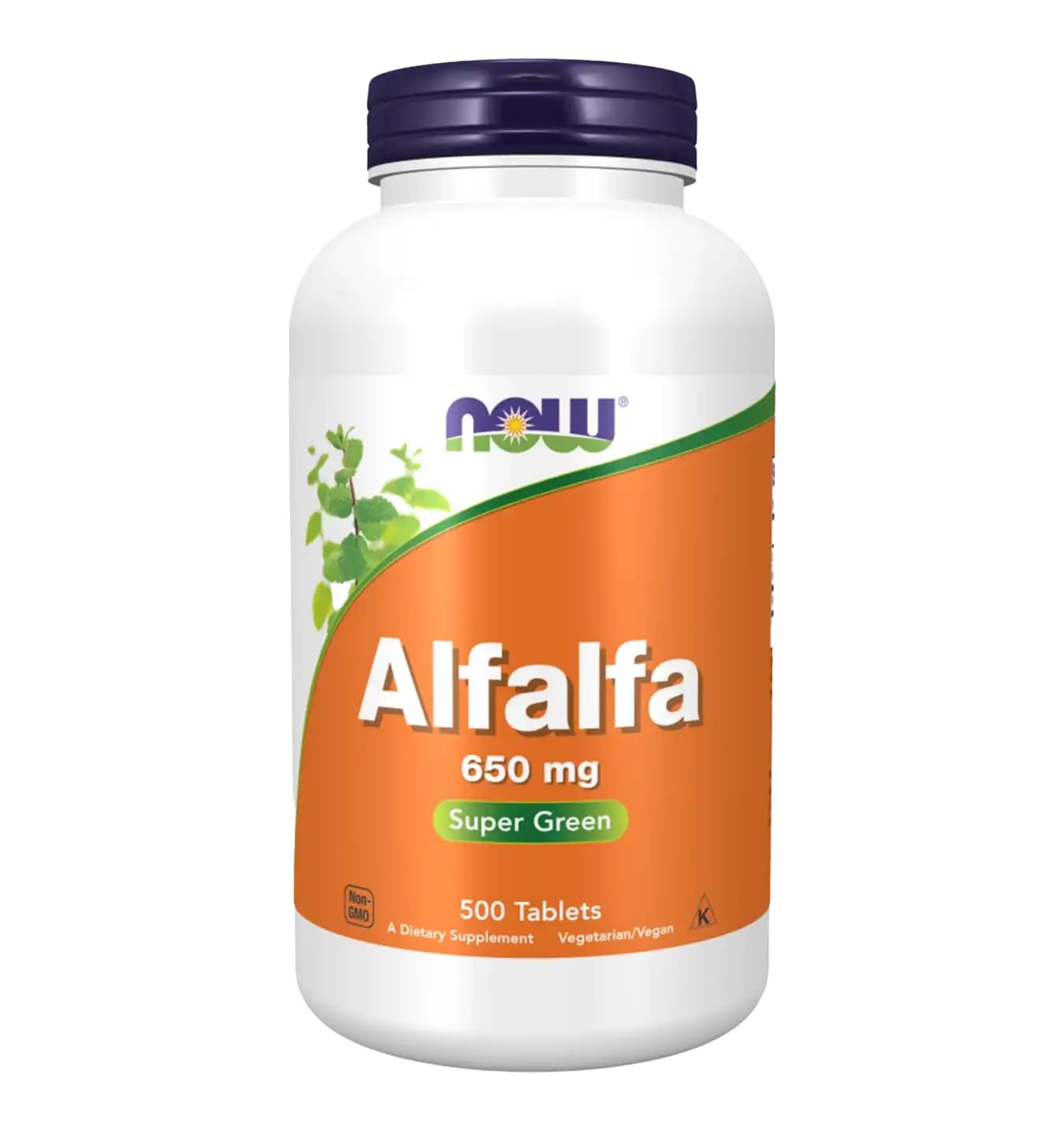 NOW Alfalfa 10 Granos botella: fuente natural de vitaminas y minerales para el día a día