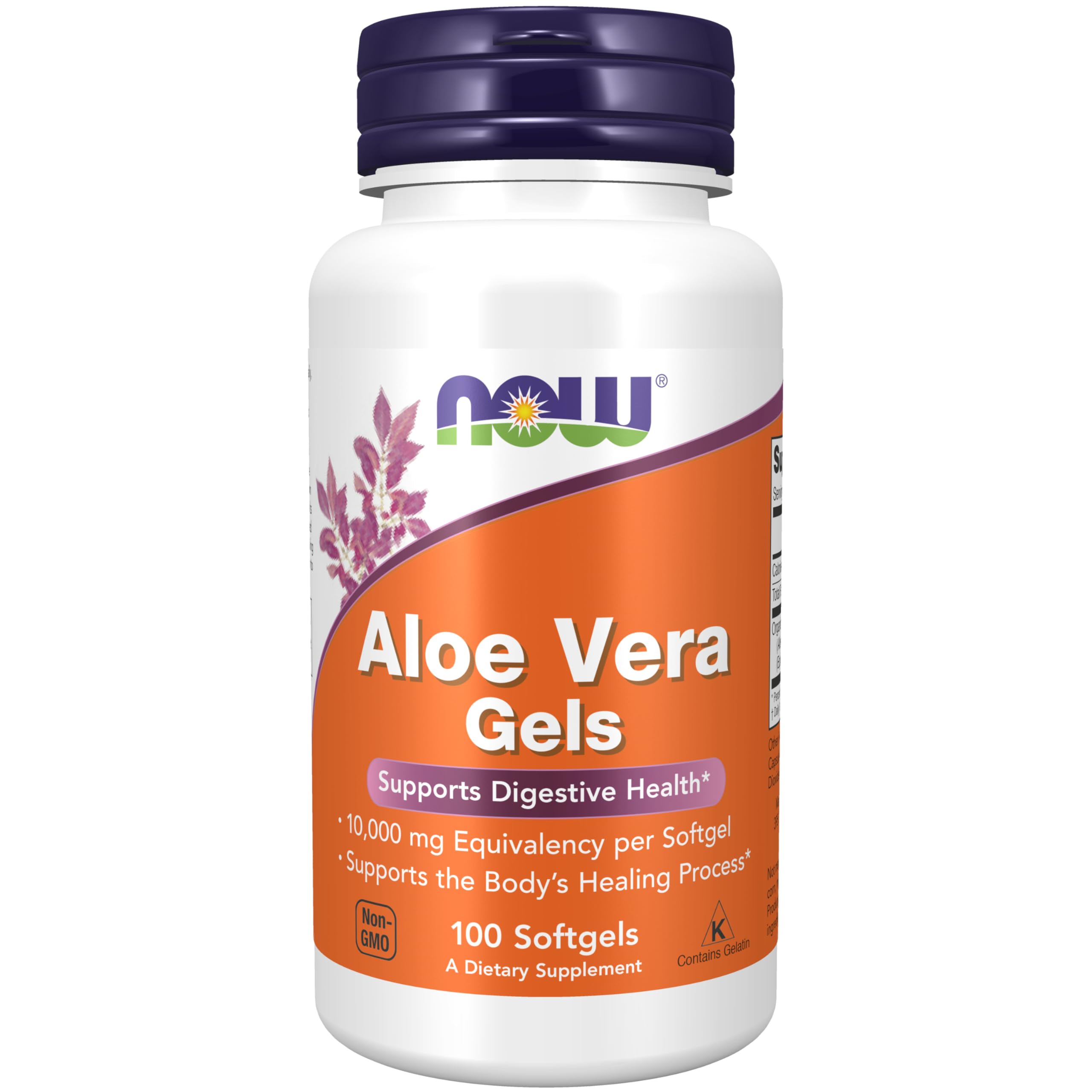 NOW Aloe Vera Gels en envase pack de 3, práctica opción diaria para aloe vera