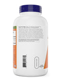 Etiqueta de NOW Foods Betaine HCl 648 mg muestra información nutricional y recomendaciones de uso.