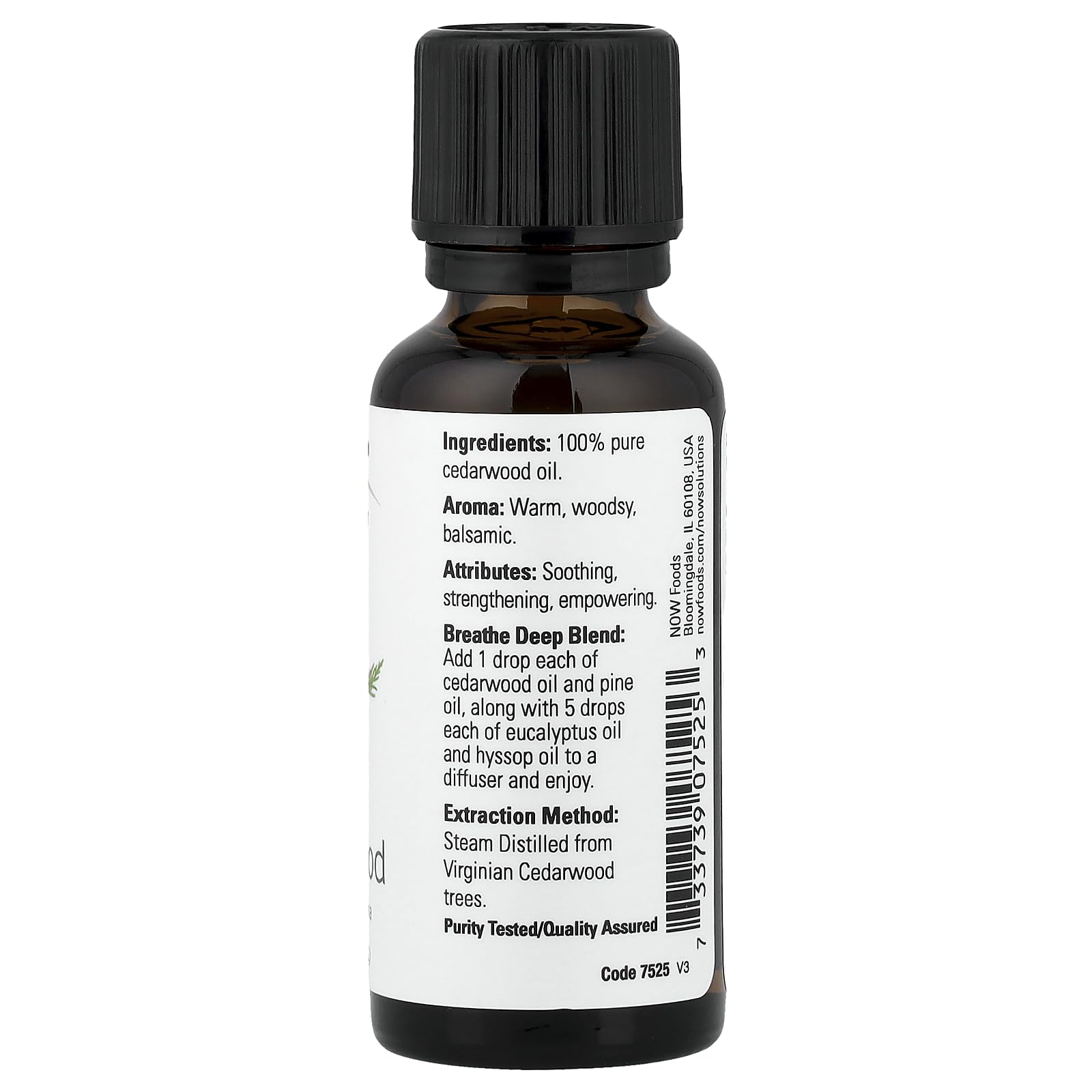 NOW Cedarwood Oil, difusor-ambiente, aroma cálido para crear espacios tranquilos.