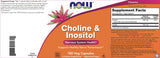 Ingredientes clave: Colina y Inositol en cápsulas vegetarianas de NOW.