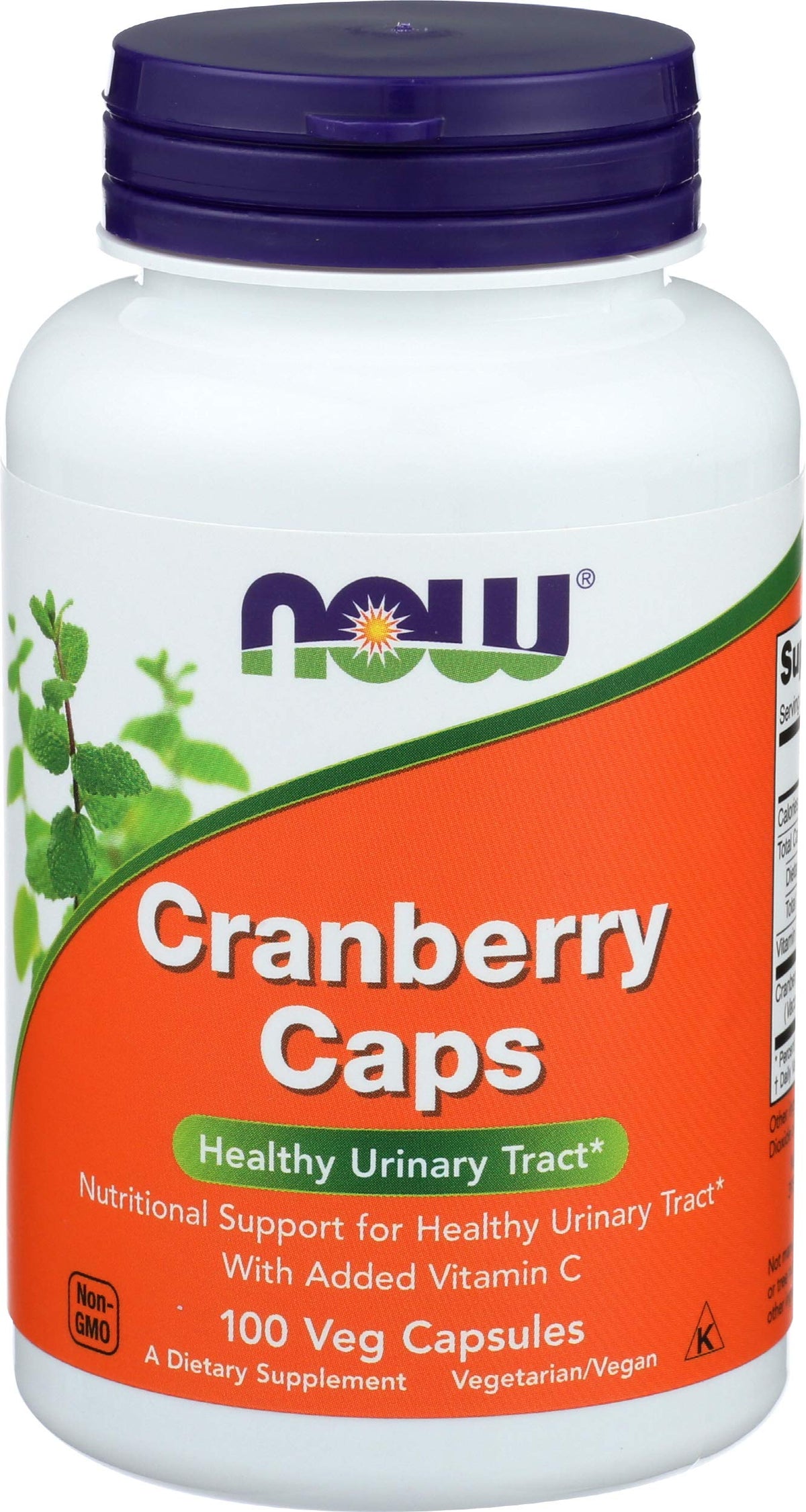 NOW Foods Cranberry Concentrate cápsulas vegetales en envase doble para uso diario