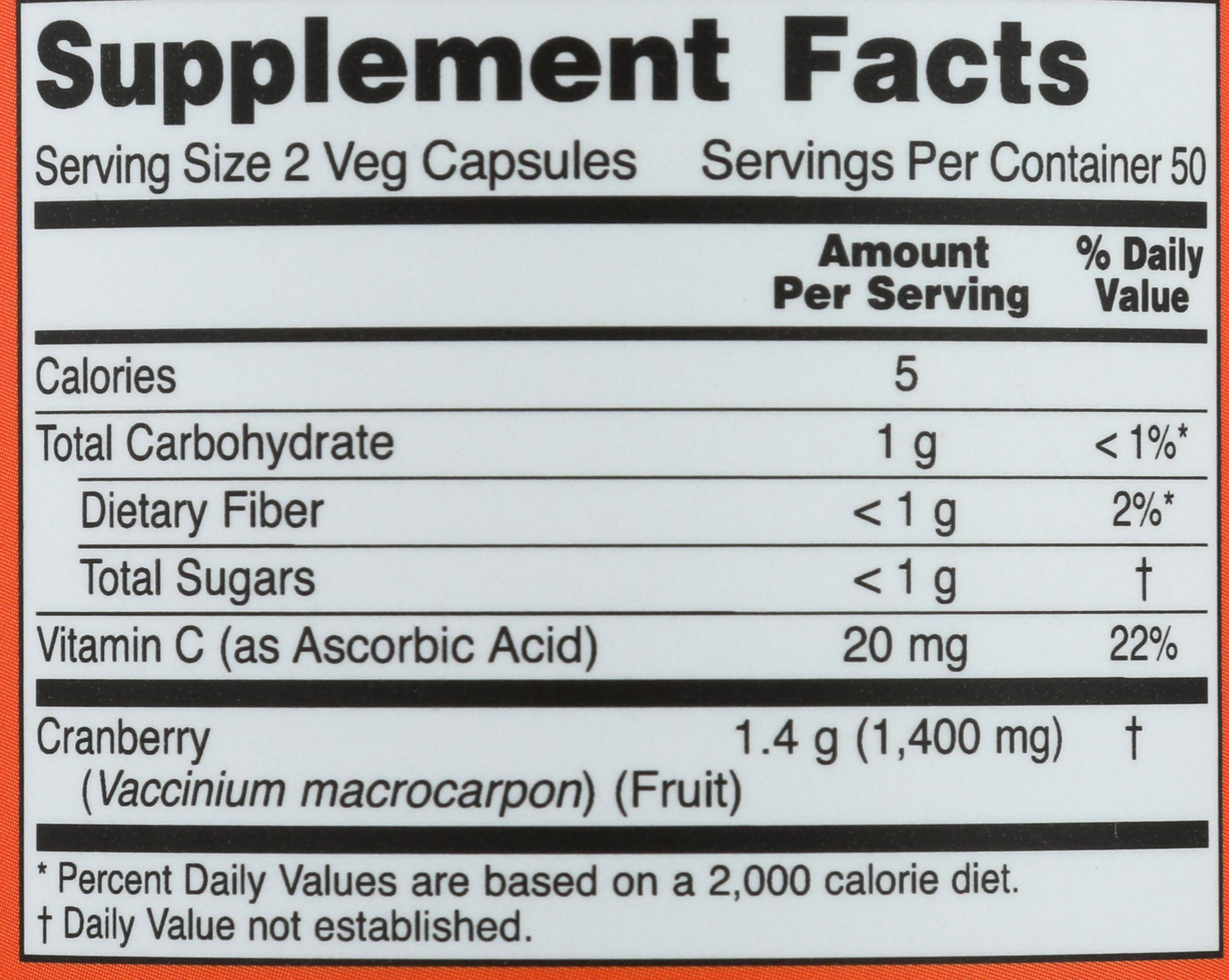 Frasco de NOW Cranberry Concentrate muestra cápsulas vegetales para uso diario
