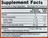 Frasco de NOW Cranberry Concentrate muestra cápsulas vegetales para uso diario