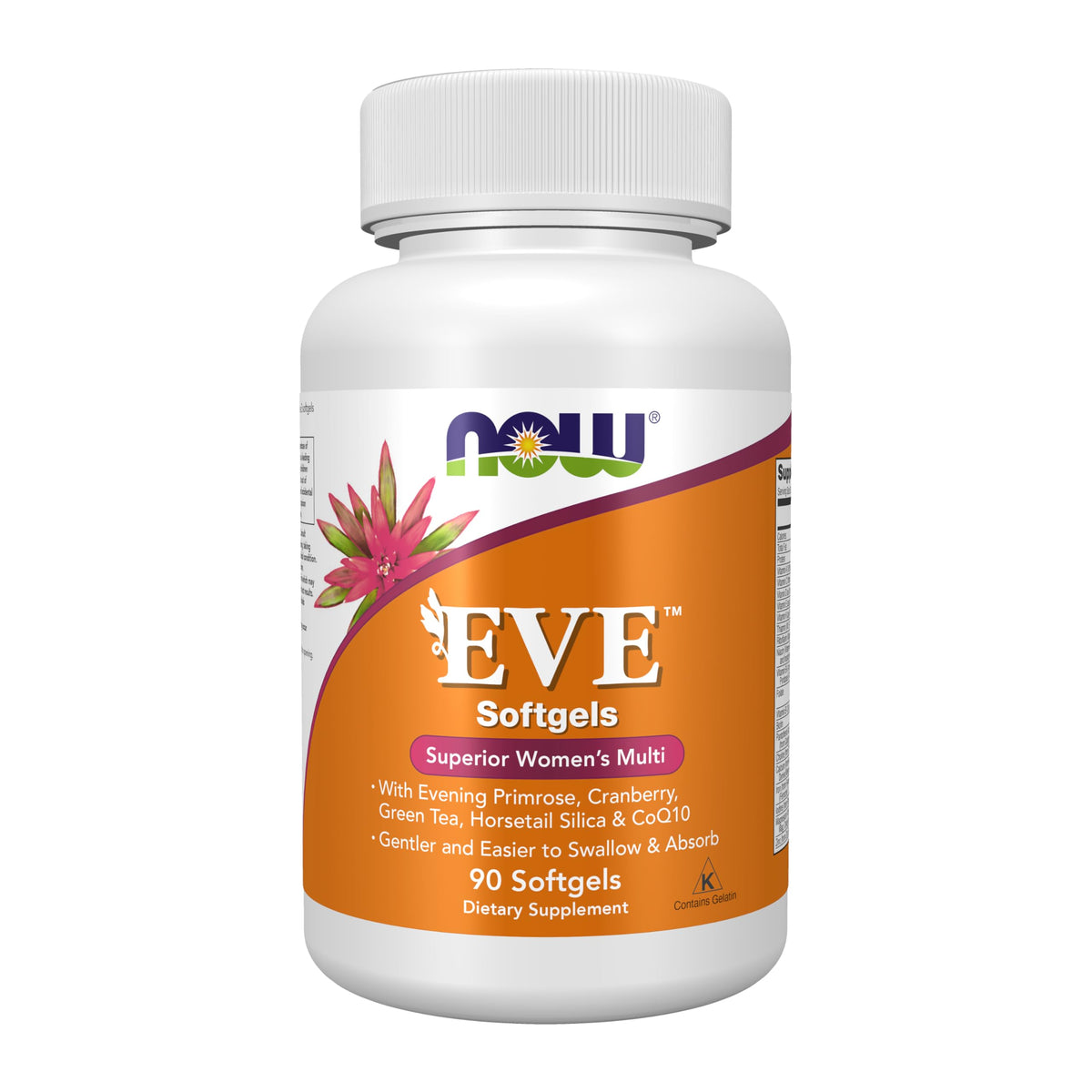 NOW Foods Eve multivitaminas para mujer en frasco, apoyo diario al bienestar