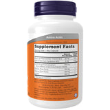 NOW Foods 5-HTP cápsulas, etiqueta clara con información de dosis y beneficios