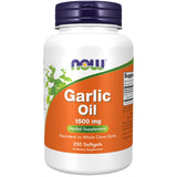 NOW Foods Aceite de Ajo 1500 mg, en botella, apoyo diario para la salud.
