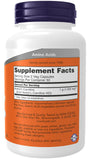 NOW Foods Acetil L-Carnitina 500 mg, cápsulas visibles, favorece la función cerebral.