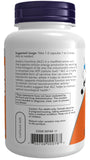 NOW Foods Acetil L-Carnitina 500 mg, etiqueta legible, promueve energía celular y concentración.
