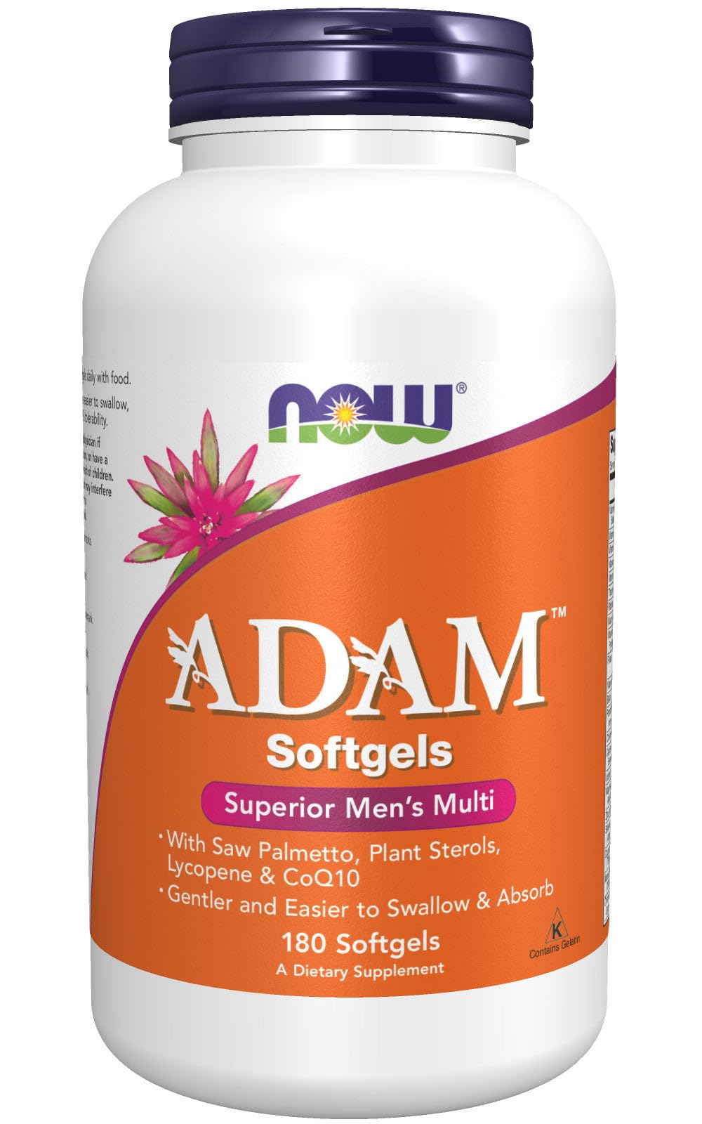 NOW Foods ADAM Superior Multi, botella, ideal para toma diaria y fácil de usar.