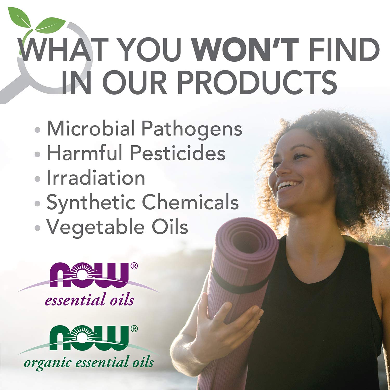 NOW Foods aplicación munecas sienes menta roll-on, aroma estimulante para concentración
