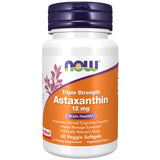 NOW Foods Astaxantina triple fuerza, botella: apoyo a la salud cerebral y la vista.