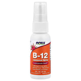 NOW Foods B-12 Lipospray frente de la botella, uso diario rápido