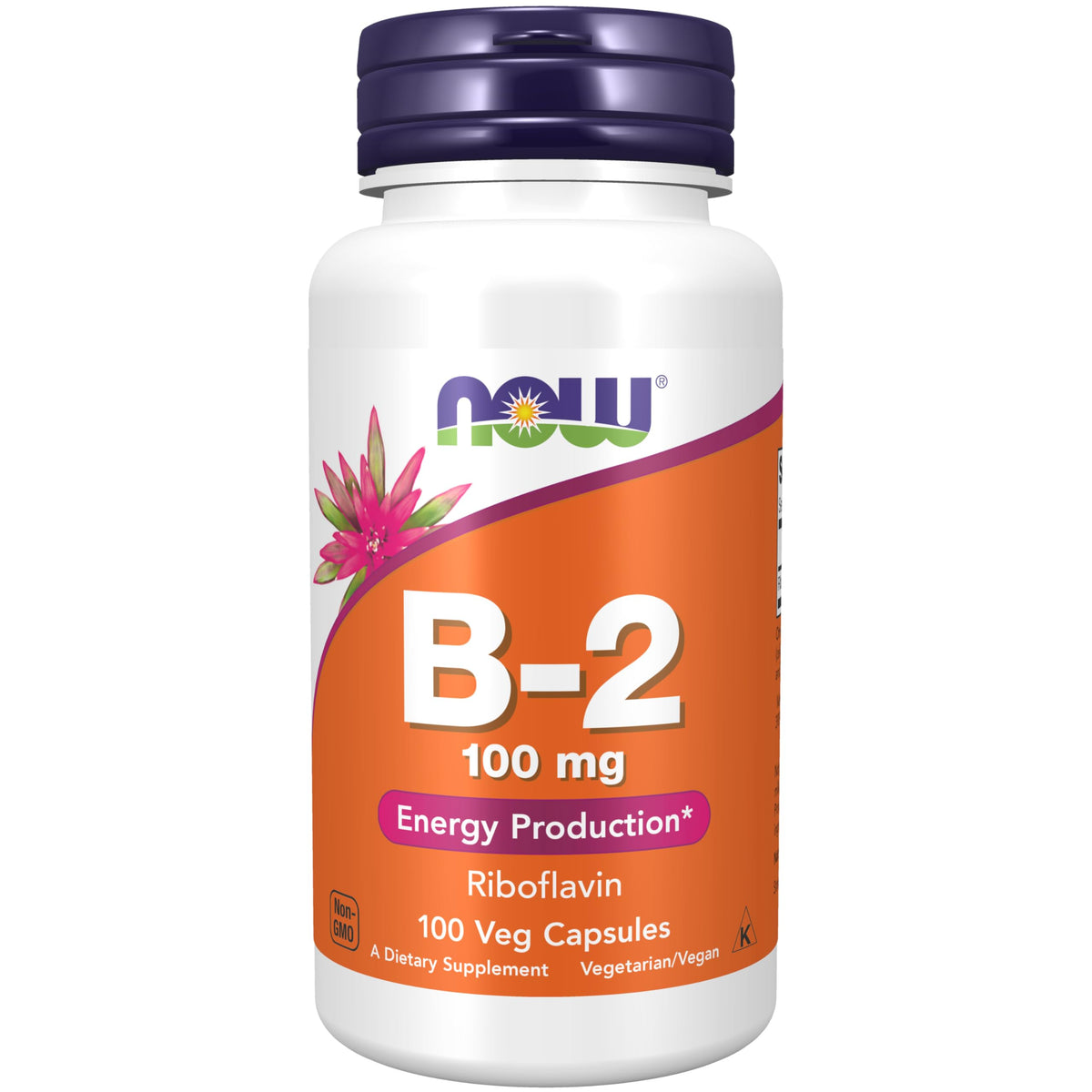 NOW Foods riboflavina botella 100 mg, cofactor de energía diaria