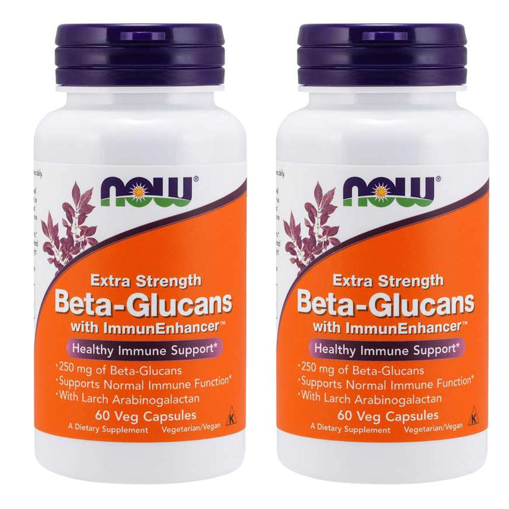 NOW Foods Beta-Glucanos ImmunEnhancer cápsulas para apoyo diario de la función inmune