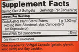 NOW Foods Beta-Sitosterol, etiqueta detallada con esteroles vegetales y aceite de pescado para bienestar.