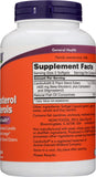 NOW Foods Beta-Sitosterol, geles frente al envase para ver la dosis y uso.