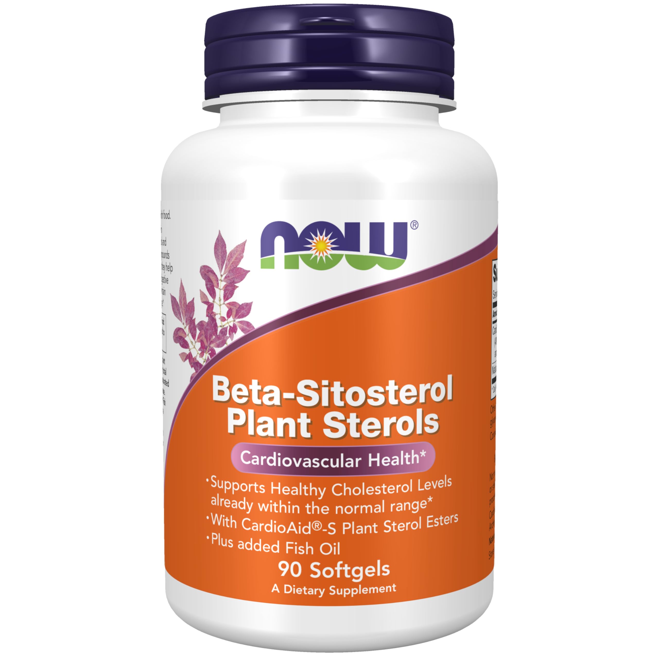 NOW Foods Beta-Sitosterol Plant Sterols en botella para apoyar el colesterol