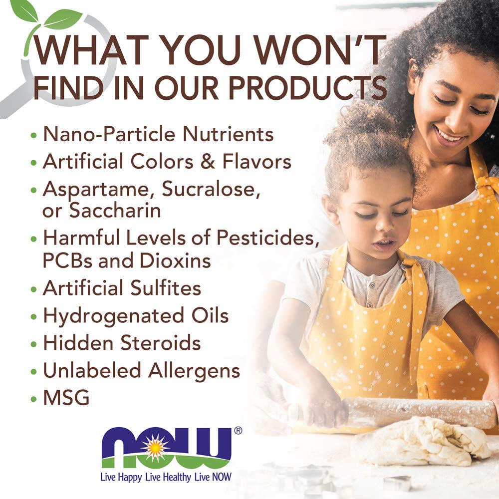 NOW Foods BetterStevia: etiqueta orgánica que destaca certificado USDA y extracto natural.