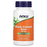 NOW Foods Black Cohosh 80 mg en botella para apoyo diario durante la menopausia