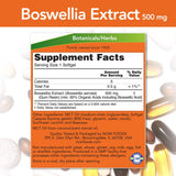 Etiqueta frontal clara NOW Foods Boswellia Extract para compra confiable