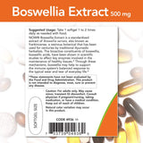 Frasco de cápsulas NOW Foods Boswellia Extract para consumo cómodo