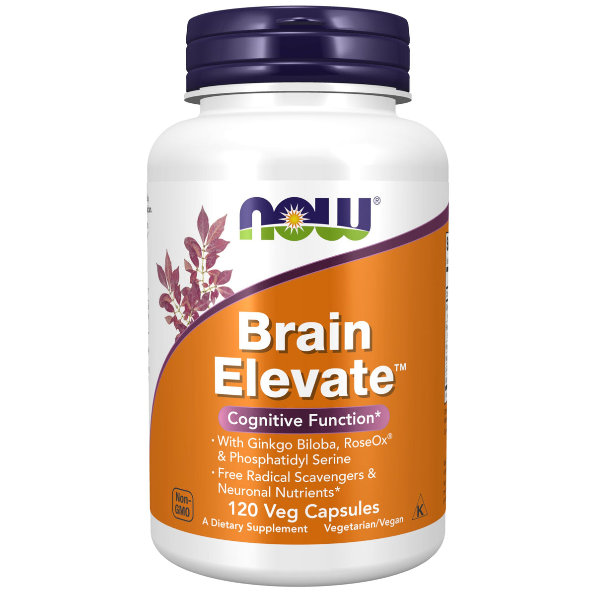 NOW Foods Brain Elevate cápsulas: cápsulas para uso diario y posible apoyo a la concentración.
