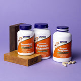 NOW Foods Bromelina: origen en piña, base proteolítica para digestión.