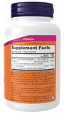 NOW Foods C-1000 Zinc y D-3 etiqueta trasera, información de vitamina D