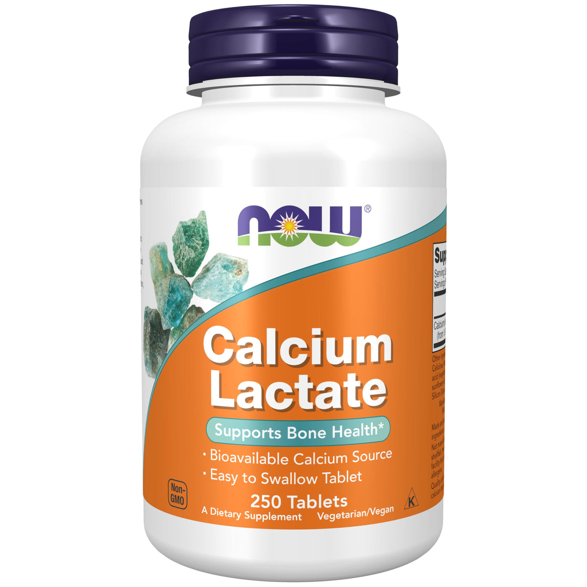 NOW Foods Calcium Lactate: tabletas fáciles de tragar para uso diario