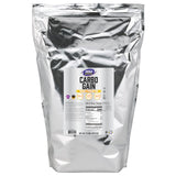 NOW Foods Carbo Gain: bote transparente para medir dosis y energía para entrenamientos