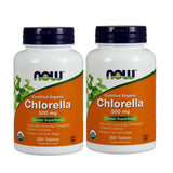 NOW Foods Chlorella 500 mg, tabletas pack 2: aporte de nutrientes para una dieta verde