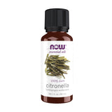 NOW Foods Citronela: botella de aceite puro lista para aromaterapia.