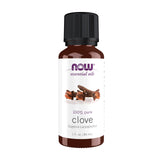 NOW Foods Clavo Aceite: botella con aroma cálido para relajación.