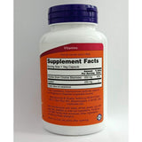 NOW Foods Colina e Inositol 500 mg, etiqueta detalle, apoya metabolismo de ácidos grasos.