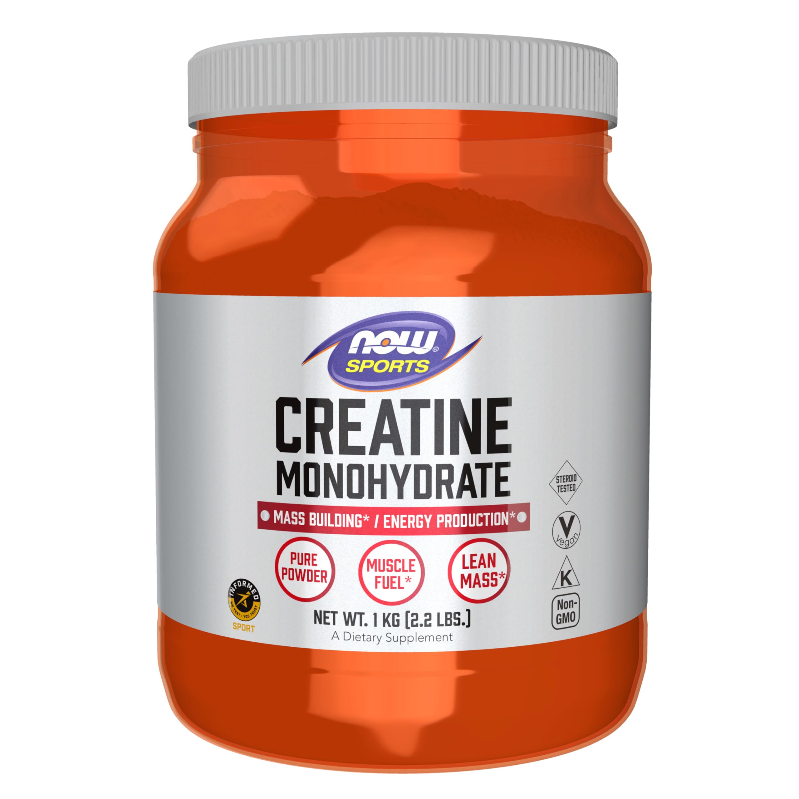 NOW Foods Creatina Monohidrato polvo: fuente de energía para esfuerzos breves