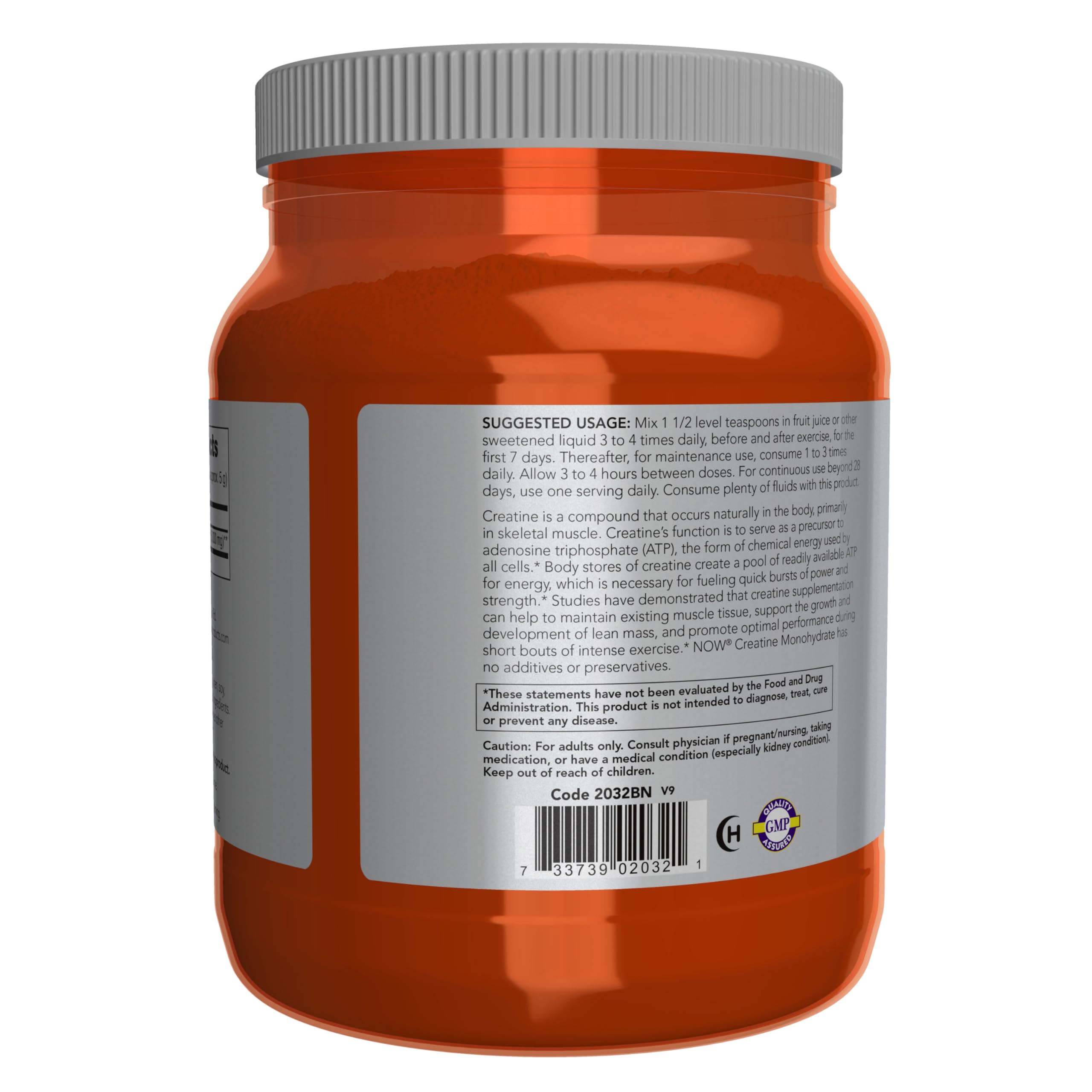 NOW Foods Creatina Monohidrato en vaso mezclador: mezcla rápida y eficiente
