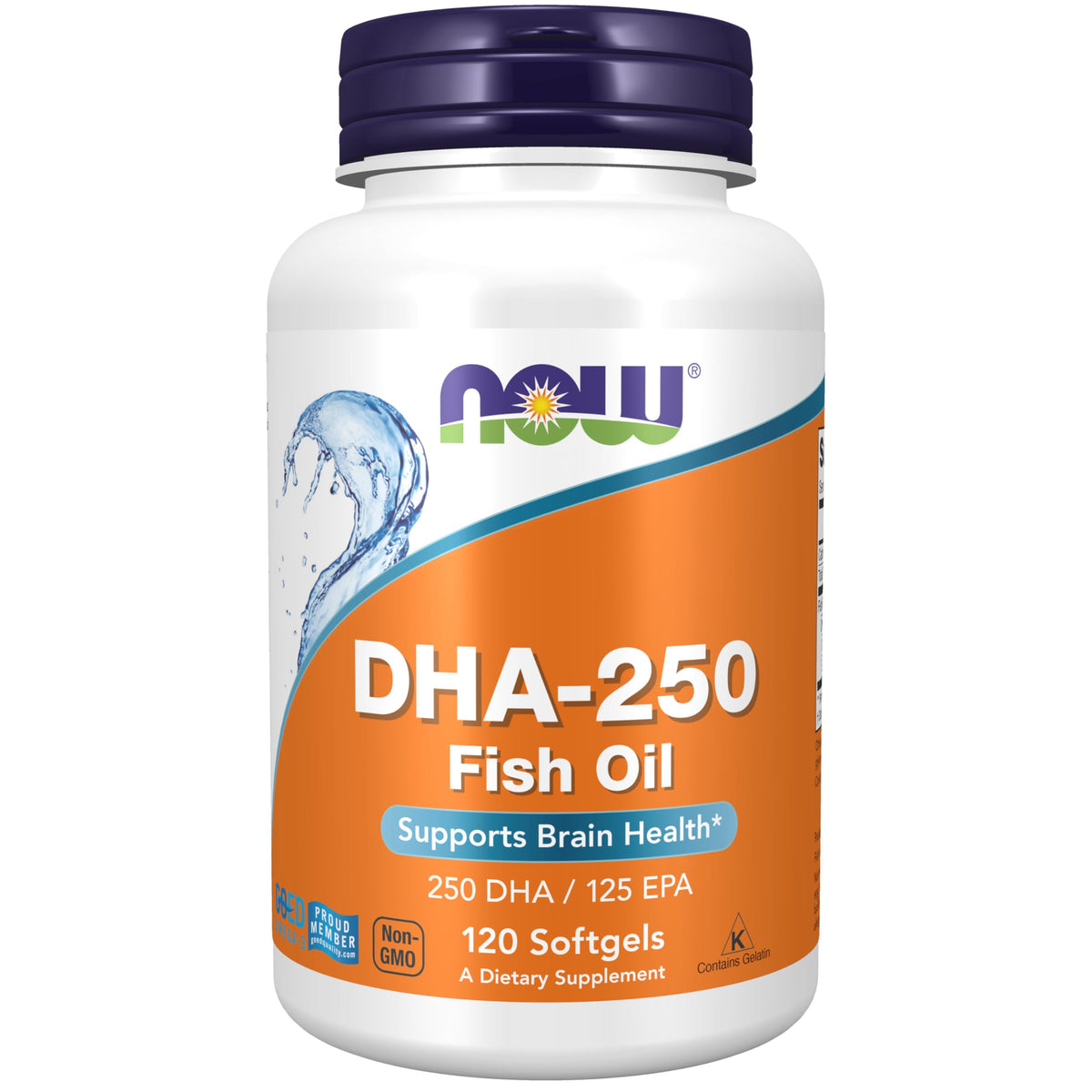NOW Foods DHA-250-125 cápsulas: cápsulas para apoyar la salud cerebral.