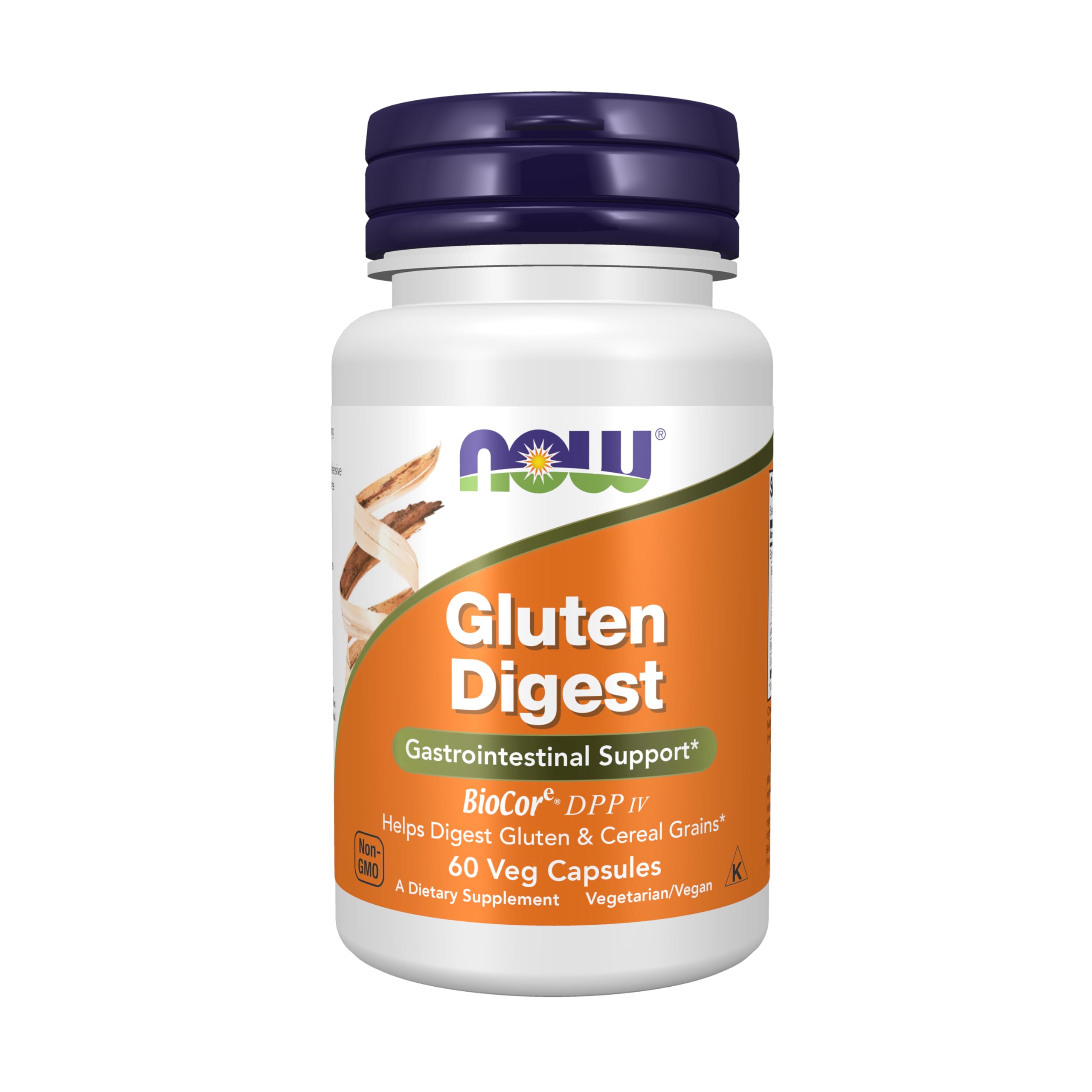 NOW Foods Digestión del gluten en botella, apoyo digestivo durante comidas con gluten