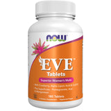 NOW Foods Eve Multivitamin: botella en primer plano, apoyo nutricional diario para mujeres.