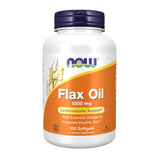 NOW Foods Aceite de Linaza 1000 mg, frasco de cápsulas blandas para dieta equilibrada