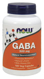 NOW Gaba 500 mg cápsulas en mano para consumo diario