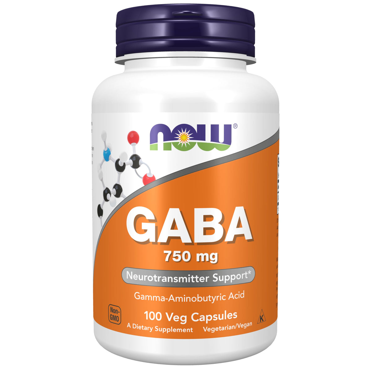 Now Foods Gaba 750 mg: cápsulas veganas para uso diario y relajación ocasional