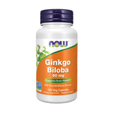 NOW Foods Ginkgo Biloba: cápsulas de 60 mg para concentración diaria