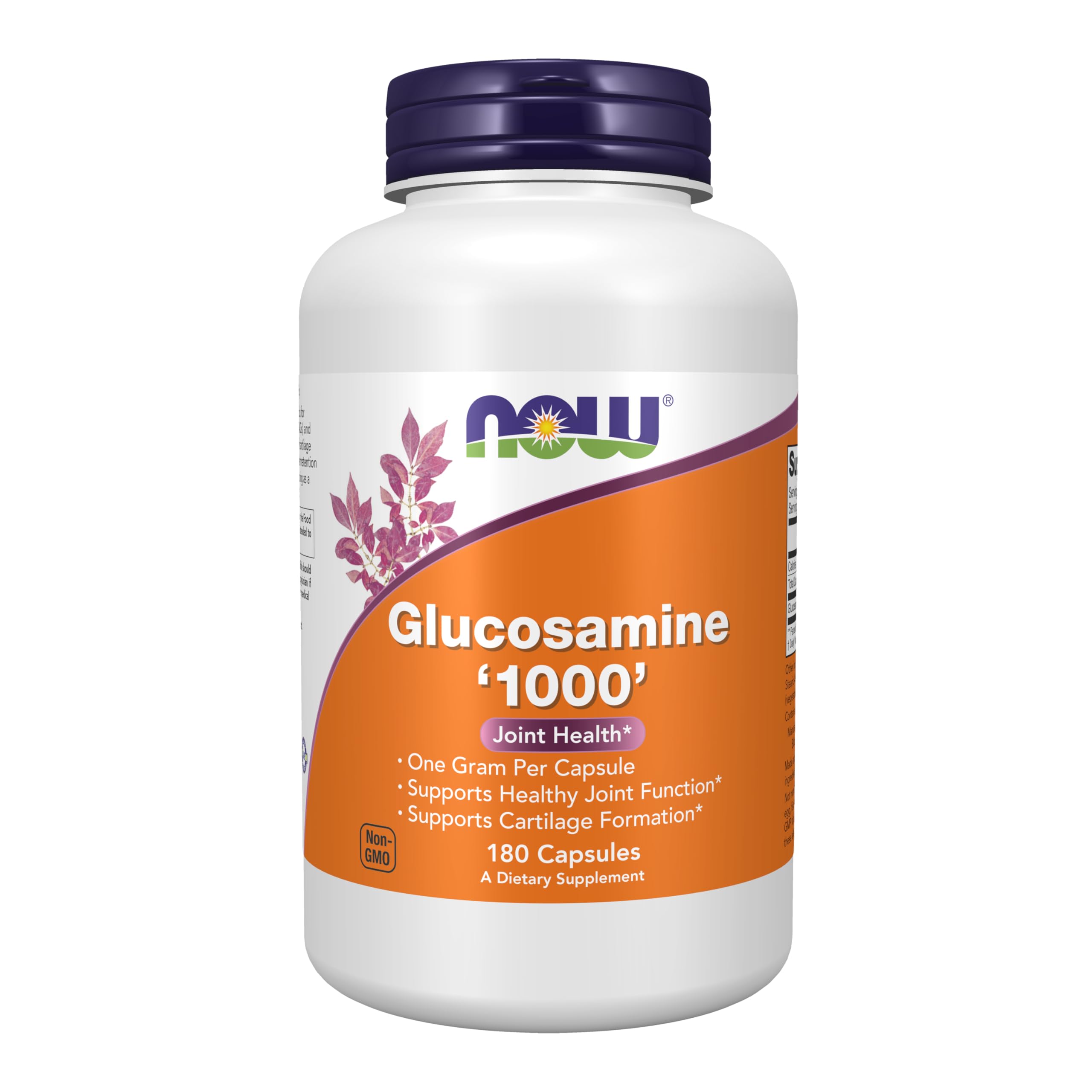NOW Foods Glucosamina 1000, botella veg, apoyo a la movilidad diaria