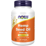 NOW Foods Hemp Seed Oil Softgels en botella, fácil uso diario de grasas esenciales