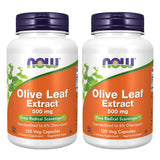 NOW Foods Extracto de Hoja de Olivo: cápsulas de 500 mg con oleuropeína al 6%.